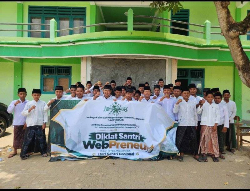 Foto: Santri peserta Diklat Santri WebPreneur yang digelar LAKPESDAM dan LPNU PCNU Pamekasan pada 20–21 Oktober 2026.