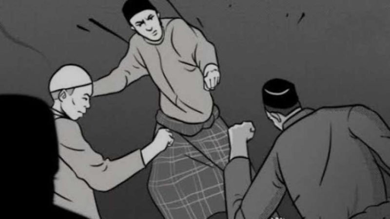 Foto: Ilustrasi Pengeroyokan Santri