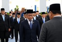 foto: Pelantikan anggota Dewan Pertimbangan Presiden (Wantimpres) di Istana Negara, Jakarta, Jumat (2/10/2026). Sejumlah anggota Wantimpres mengikuti prosesi pelantikan yang dipimpin Presiden Prabowo Subianto.